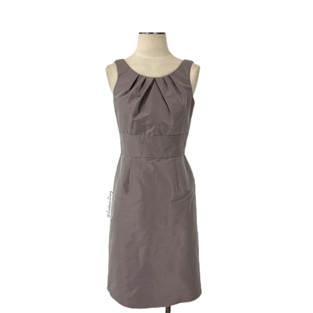 Watters & Watters- Iridescent Purple Gray Dress 4